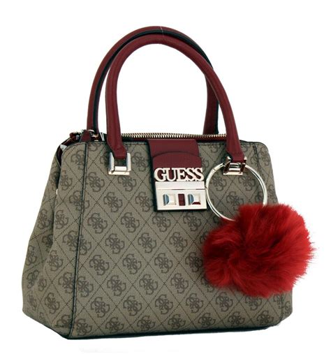 guess tasche rot braun